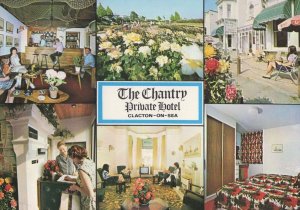 Chantry Hotel Clacton On Sea Vintage B&W Television Essex Postcard