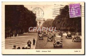 Old Postcard Paris Avenue Foch