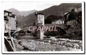 Postcard The Old Sospel Bevera and the Old Bridge