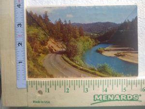 Postcard Folder River Road Trees Scenery, California Redwoods, California