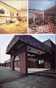 Ramada Inn Lewiston Maine ME Restaurant Lounge Multiview Vintage Postcard D33