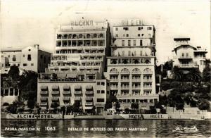 CPA Espagne PALMA DE MALLORCA - Detalle de Hoteles del Paseo Maritimo (304165)