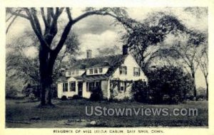 Residence of Miss Letitia Carlin - East River, Connecticut CT