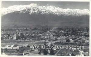 Real Photo Visto desde el San Cristobal Santiago Chile, Chilean, de Chile Unu...