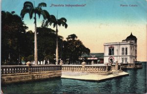 Venezuela Plazoleta Independencia Puerto Cahello Vintage Postcard C316