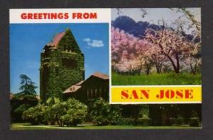 CA Greetings SAN JOSE State College CALIFORNIA Postcard