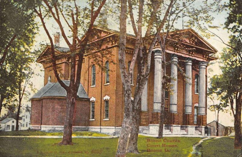 court house  boone county  iowa L4346 antique postcard