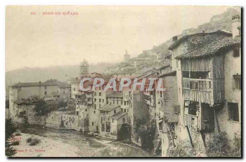 Postcard Old Bridge Royans