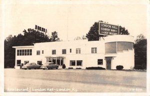 London Kentucky London Hall Restaurant Real Photo Vintage Postcard AA21398