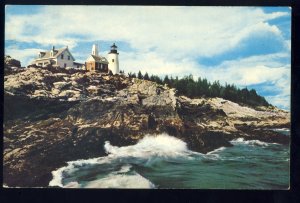 Pemaquid Beach, Maine/ME Postcard, Pemaquid Point Light/Lighthouse #2