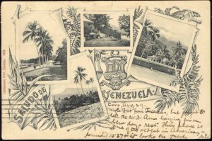 venezuela, CORO, Multiview with Landscapes (1905) Stamps