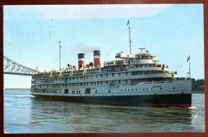 dc1267- Steamer TADOUSSAC Postcard 1970s Saguenay Cruise Line