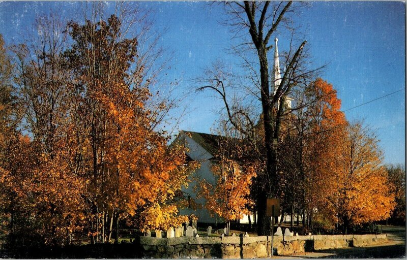 Francistown New Hampshire New England White Church Steeple Postcard Unposted UNP 