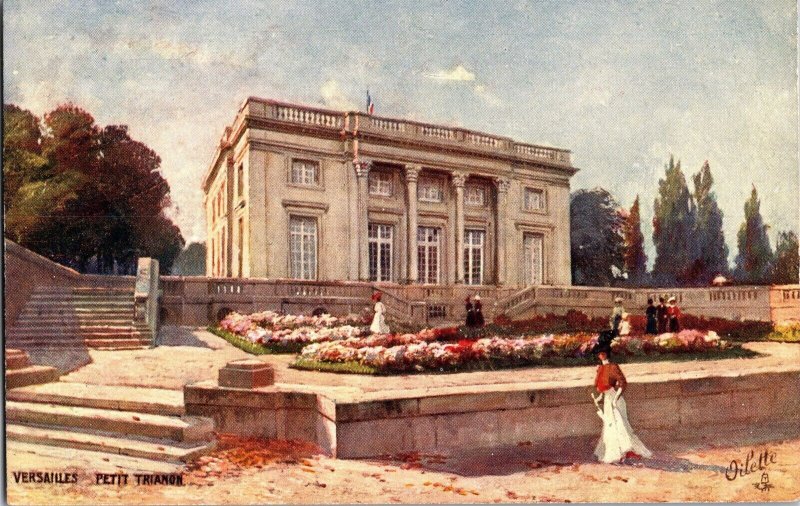 Tucks 954 Versailles III, View of Petit Trianon Vintage Postcard N66