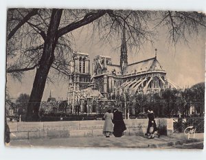 Postcard Côté Sud et Chevet, Notre-Dame de Paris, France