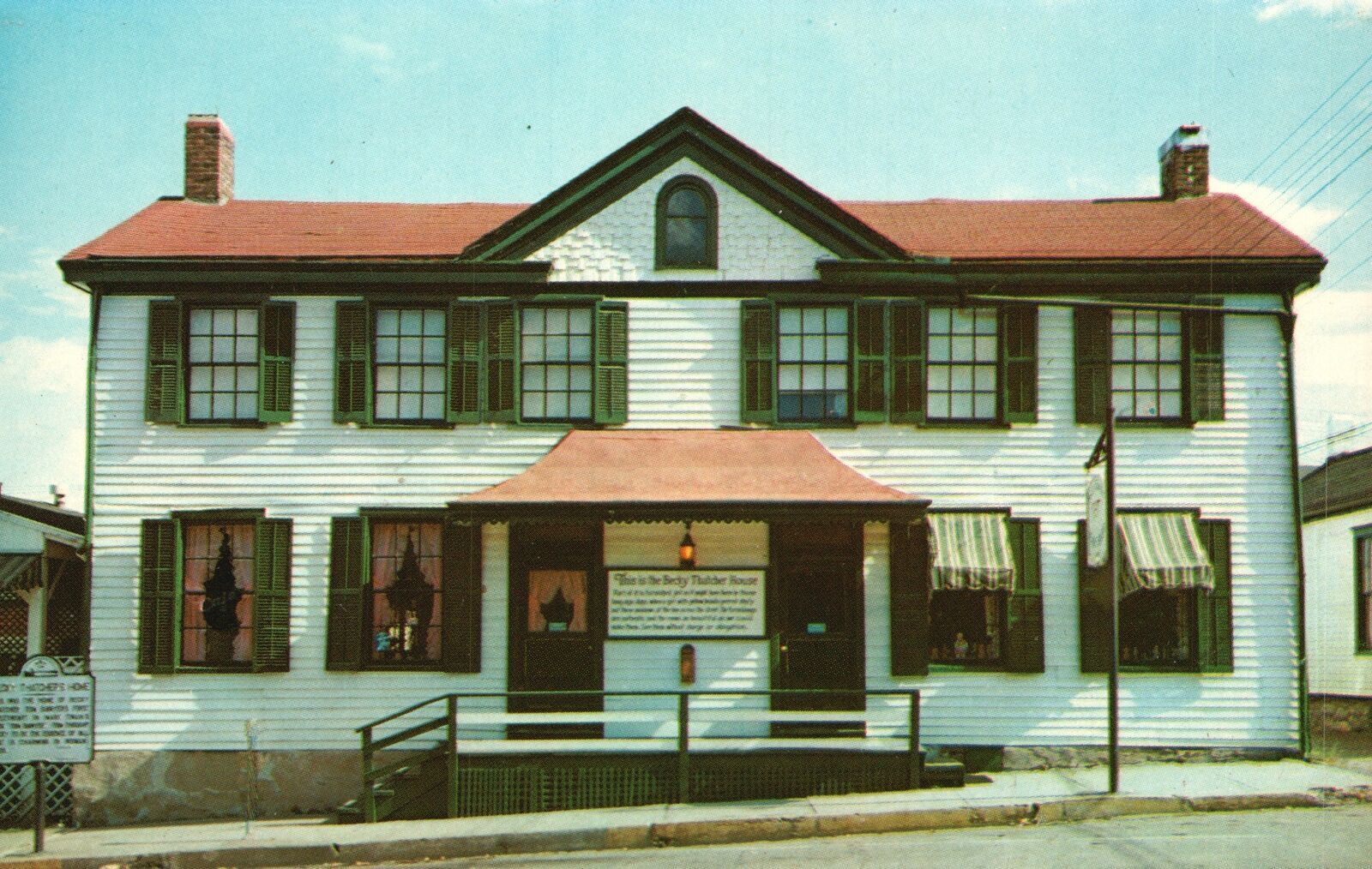 Vintage Postcard The Becky Thatcher House Tom Sawyer's Sweetheart