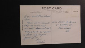 1900s Ship Postcard Cover From Halifax CA to Providence RI R.M.S. Corinthia