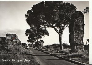 Italy Postcard - Rome - Old Appia Street - Real Photograph - Ref TZ4926