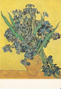 Vincent van Gogh. The Irises. Fine painting, modern Dutch postcard