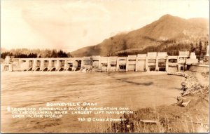 Washington Bonneville Dam Largest Lift Navigation Lock In The World Real Photo