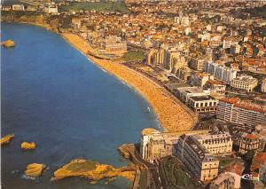 BR6518 Biarritz Vue panoramique sur la grande plage   france