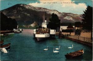 CPA Lac d'ANNECY - Le Port et le Mont VEYRIER (691424)