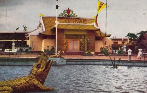 Vietnam War Era, Philippines Intl Fair,Manila, P.I.Vietnam Pavilion,Old Postcard