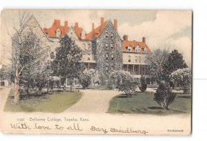 Topeka Kansas KS Hand Colored Postcard 1906 Bethamy College