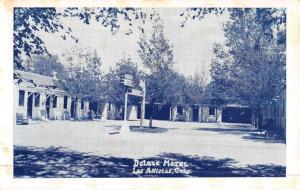 Las Animas Colorado Deluxe Motel Street View Vintage Postcard K48074