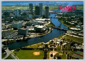 Tampa, Florida, Chrome Aerial View Postcard #2