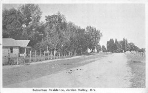 J43/ Jordan Valley Oregon Postcard c1910 Suburban Residence Homes 214