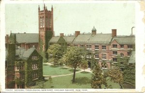 1918 ANTIQUE Postcard - General Theological Seminary, Chelsea Square NY New York