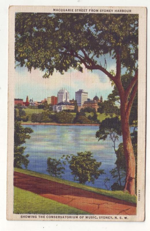 P94 JLs old postcard conservatorium of music sydney nsw