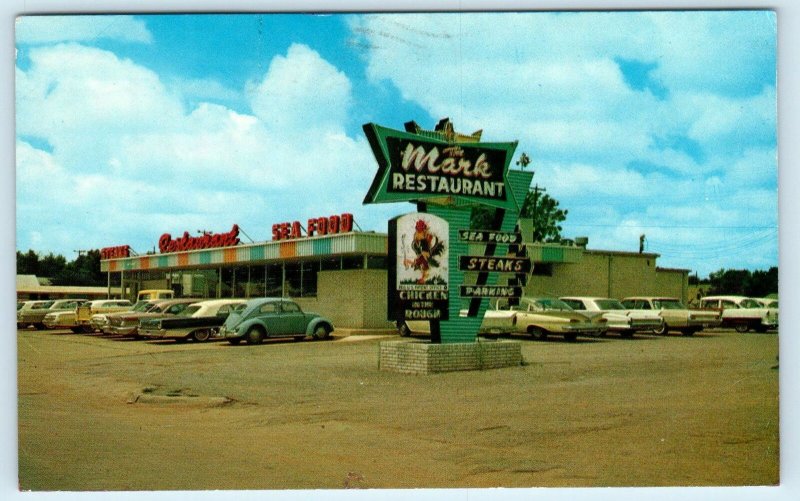 WEATHERFORD, OK ~ ROUTE 66 ~ The MARK RESTAURANT  c1950s-60s  Cars Roadside