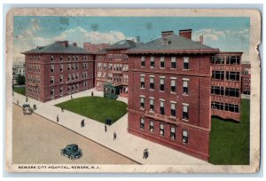 1917 View Of Newark City Hospital Building New Jersey NJ Antique Posted Postcard 