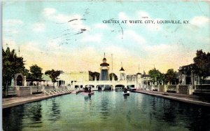 1908 Chutes at White City Park Louisville Kentucky Postcard