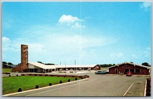 Vtg Perry Georgia GA Capri Motel & Restaurant 1960s View Postcard