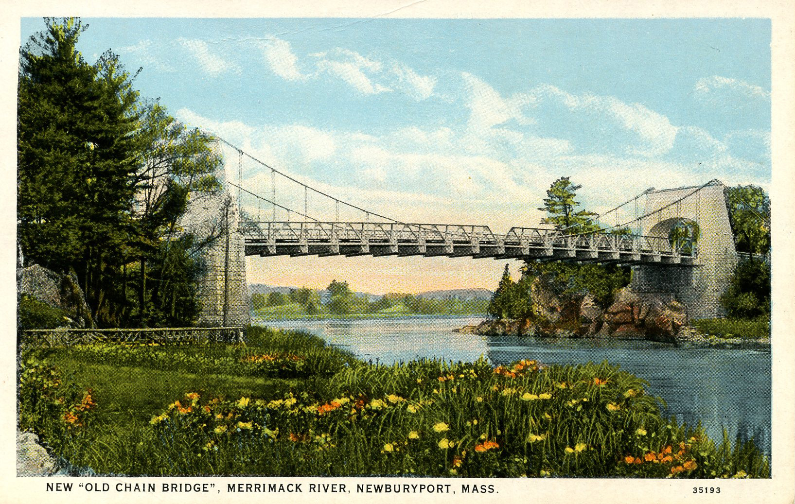 MA Newburyport. Chain Bridge between Andover & Newburyport United