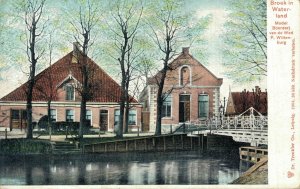 Netherlands Broek in Waterland Boerderij Vintage Postcard 08.27