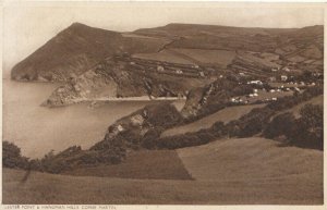 Devon Postcard - Lester Point & Hangman Hills - Combe Martin - Ref 7180A