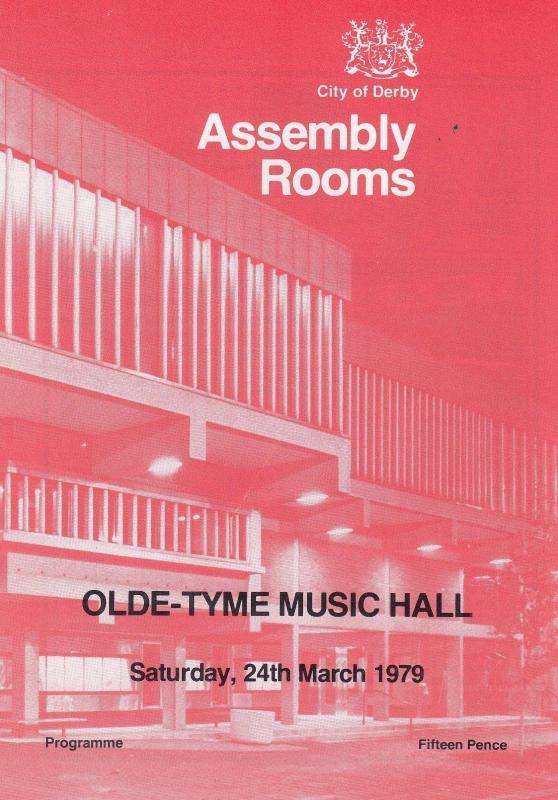 Ken Platt Kim Cordell Derby Assembly Rooms 1970s Theatre Programme