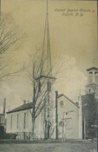 Oxford NY Church c1910 Postcard
