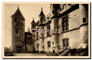 Loches - Le Chateau - Eastern Facade and Tu d & # 39Agnes Sorel - Old Postcard