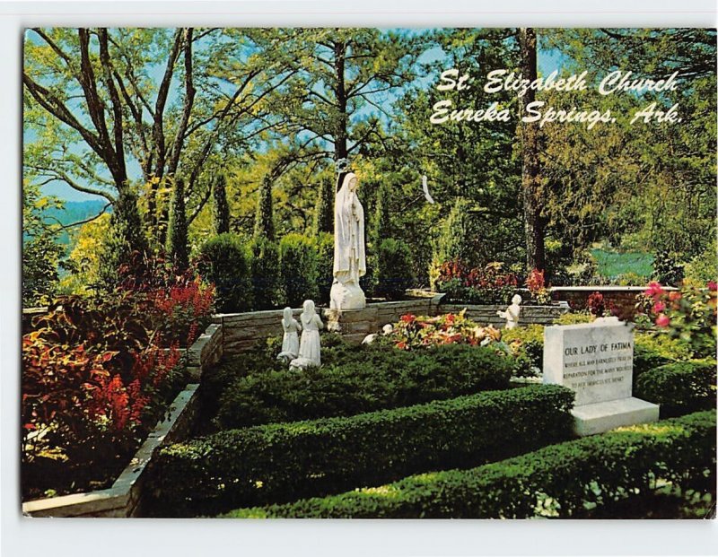 Postcard Our Lady of Fatima Shrine St. Elizabeth Church Arkansas USA
