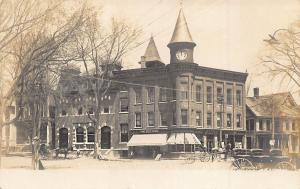 Granville NY The Beehive Storefronts Horse & Wagons Real Photo Postcard