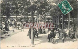 Postcard Old Vichy A Corner Park