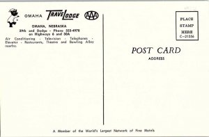 Postcard LODGE SCENE Omaha Nebraska NE AI9929