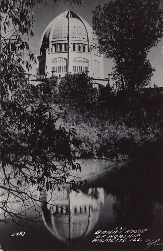 Postcard RPPC Bahai House of Worship Wilmette IL