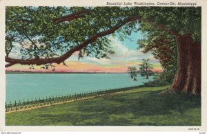 GREENVILLE, Mississippi, 1930-40s; Beautiful Lake Washington