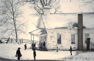 Cold Long Walk, Amish Children Mount Hope, Ohio OH